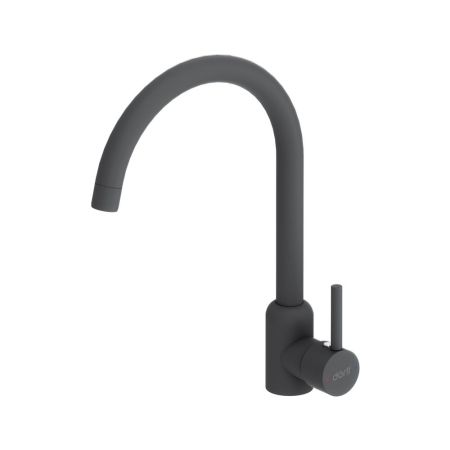 D3007022 Logic кухонный смеситель поворотный, черный, артикул D3007022