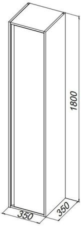 Пенал Allen Brau Activity 35 1.34009.NO L дуб/олива браш, артикул 1.34009.NO