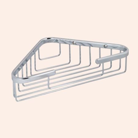 TW Harmony 534, подвесная полочка-решетка угловая 18*18*h4, цвет: хром, артикул TWHO534cr