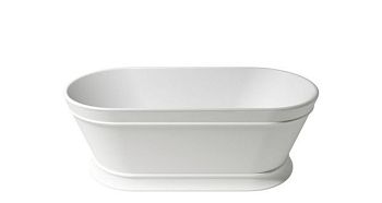 Zenon Heritage, акриловая ванна закругленной формы, 170x80xh60 см, цвет белый матовый