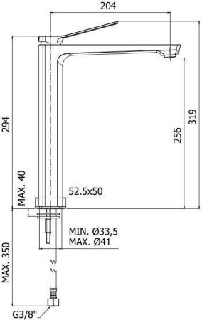 Смеситель для раковины Paffoni Tilt TI081CR, артикул TI081CR