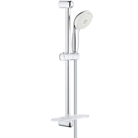 Душевой гарнитур GROHE New Tempesta с полочкой, душевая штанга 600 мм, 9,5 л/мин, хром (27600001), артикул 27600001