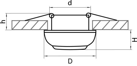 Светильник точечный встраиваемый декоративный под заменяемые галогенные или LED лампы Ocula Lightstar 011816, артикул 011816