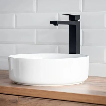 Смеситель для раковины высокий Maretti Umbria Black UMB32RF52, черный, артикул UMB32RF52