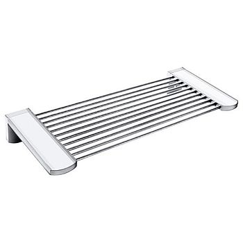 Мыльница - полочка  270х40х110мм, хром