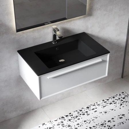 Раковина Paola Nero 800 ST-B, черный, артикул Nero 800 ST-B