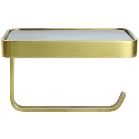 Держатель туалетной бумаги Bronze de Luxe 1760S 10513 с полкой Бронза