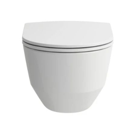 LAUFEN Pro Унитаз подвесной, безободк смыв Rimless, с инсталляционной системой, сиденье с микрол тонкое, панель смыва хром глянец, артикул Z.RU93.0.761.5