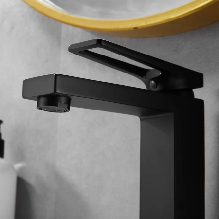 Смеситель для раковины Shevanik S6801H, черный, артикул S6801H