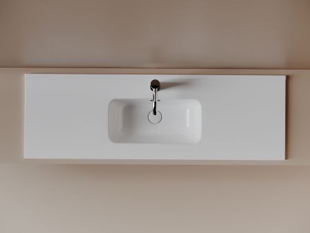 CN7028 Раковина мебельная накладная Компакт (Compact) 1210x395x170, цвет белый, артикул CN7028
