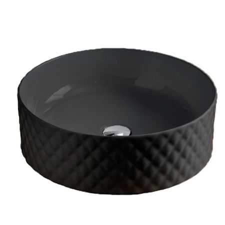Artceram ROMBO Раковина накладная Ø 44 см, цвет: матовый черный, артикул OSL009 17 00