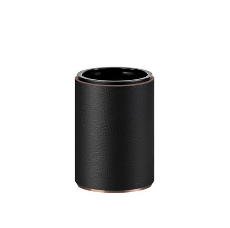 ADJ Стакан для зубных щеток, D7xH10 см., цвет:copper/черный