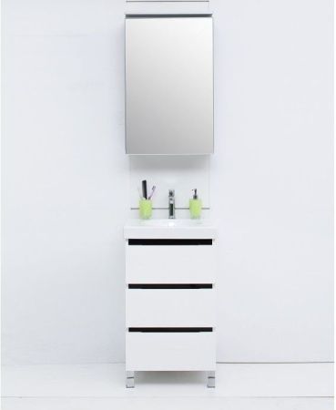 Зеркальный шкаф De Aqua Алюминиум 50 AL 501 050 S серебро