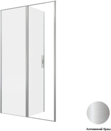 Душевая дверь Allen Brau Priority 120 3.31032.BA серебро браш, артикул 3.31032.BA