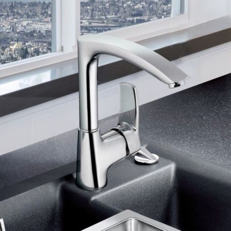 Смеситель для кухни Haiba HB4070, хром, артикул HB4070