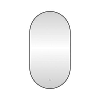 Зеркало с подсветкой LED Fixsen FX-3100F овальное 50х100 см, графит