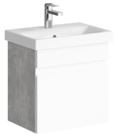 Smart Тумба под умывальник подвесная , цвет бетон светлый SRT0105BS, ТМ «AQWELLA», артикул SRT0105BS