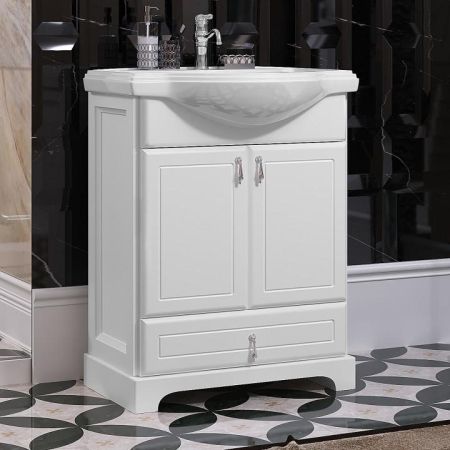 Зеркало Клио 65 Opadiris Белый матовый