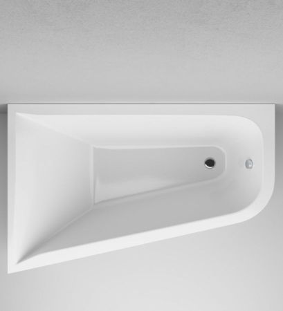 W72A-160R100W-A2 Ванна акриловая spirit  ассиметричная 160x100, без слива/перелива, правосторонняя, артикул W72A-160R100W-A2