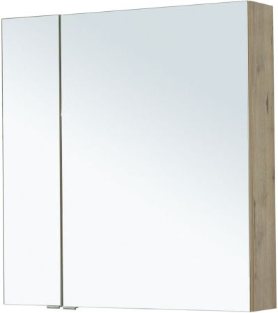 Зеркальный шкаф Aquanet Алвита New 80 дуб веллингтон белый, артикул 00277537