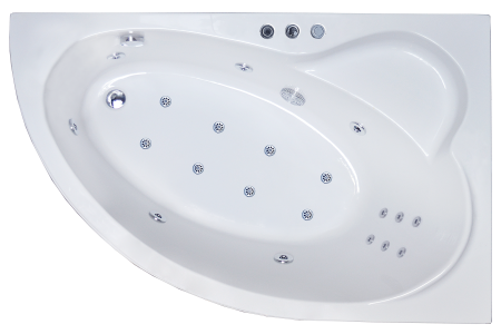 Гидромассажная ванна Royal Bath ALPINE DE LUXE 160x100x58R, артикул RB819101DL-R