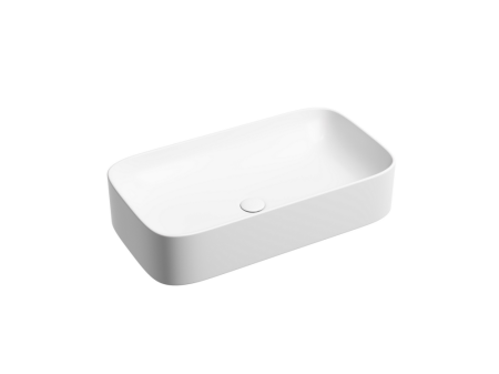 Умывальник чаша накладная прямоугольная (цвет Белый Матовый) Элемент (Element) 705x380x150мм, артикул CN6054MW