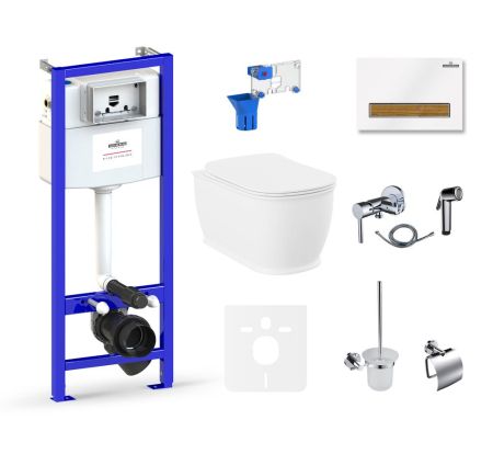 Комплект 10 в 1 Lavinia Boho Bell Pro Rimless 75110472, премиум с пластиковой клавишей, артикул 75110472