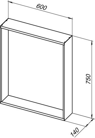 Зеркало Allen Brau Reality 60 1.32016.BB черный браш, артикул 1.32016.BB