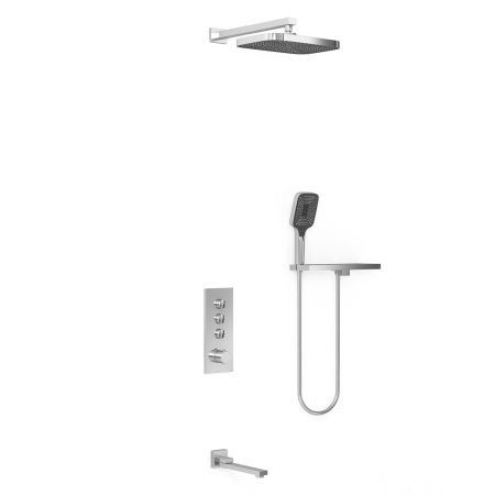 Душевой комплект VSFW-431T1RCH встраиваемый, термостатический, 3 режима, хром, артикул VSFW-431T1RCH