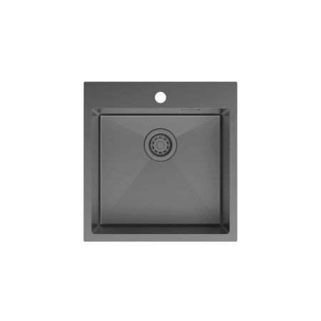 Мойка IDDIS Haze нерж. сталь, графит, 490*510 (HAZ49GMi77), артикул HAZ49GMi77