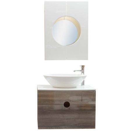 Зеркальный шкаф Orange Sole-60ZSWN Орех, артикул Sole-60ZSWN