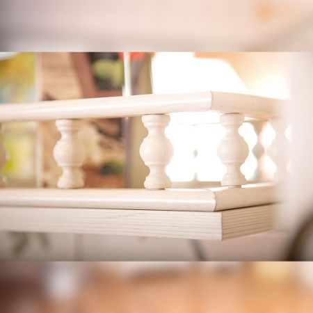 Зеркало с балюстрадой Бриклаер КАНТРИ 65, бежевый дуб прованс, артикул КАНТРИ 65