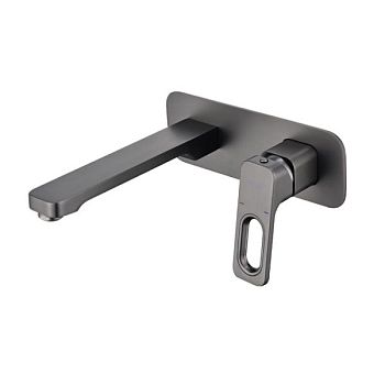 Смеситель для раковины встраиваемый Raglo R51.11.09, графит