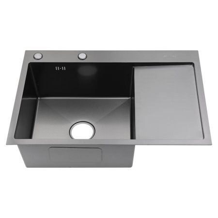 Мойка для кухни Fmark FSC6550Q-L, графит