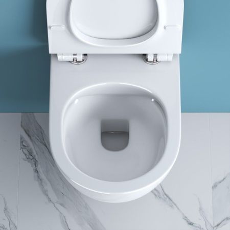 SFERA-R Чаша унитаза подвесного безободкового, P-trap BB046CHR, артикул BB046CHR