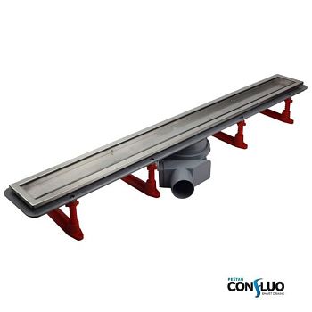 Душевой лоток, Bettoserb, Premium, ширина, мм-136, длина, мм-750, высота, мм-117, монтаж-в пол, пропускная способность, л/сек-0,8, выход Ø50 мм, поворот базы 360°, сифон-есть, материал сифона-полипропилен, опоры-есть, декоративная решетка-есть, двухсторон