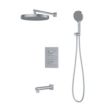 Душевая система IDDIS Duna с тропическим, ручным душем и изливом, термостат, глянцевый хром (DUNSBSTi68), артикул DUNSBSTi68
