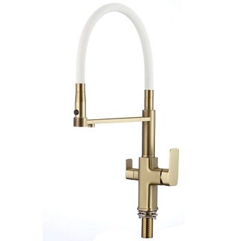 Смеситель для кухни с подключением к фильтру Savol S-L1809C-02, бронза