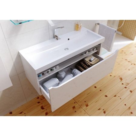 "Верона" Тумба под умывальник подвесная, цвет белый  Ver.01.10/W, ТМ «AQWELLA»