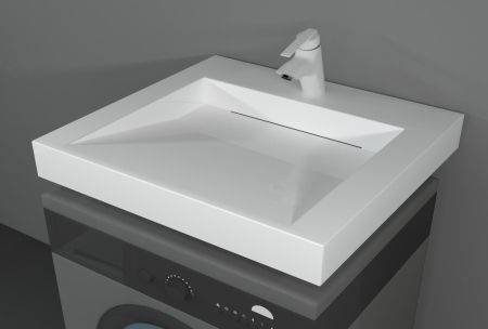 Раковина над стиральной машиной Берта 60х55 с кронштейнами, артикул SP-00000238