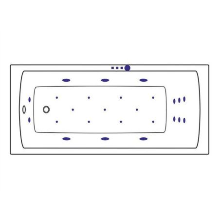 Ванна EXCELLENT Aquaria 170x75 "ULTRA" (золото), артикул WAEX.AQU17.ULTRA.GL