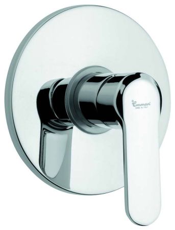 Emmevi Nefer, встраиваемый смеситель для душа, цвет хром/белый, артикул 77009CR/B