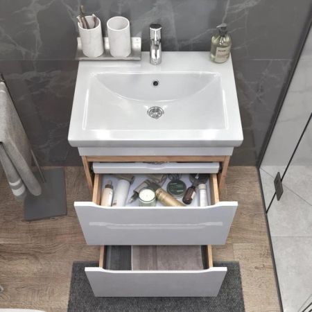 Тумба под раковину напольная VIGO Grani 201 дуб золотой, 60 см, артикул 201 дуб золотой