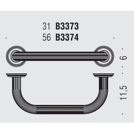 Colombo Hermitag, Поручень, цвет: античная бронза, артикул B3373.OA