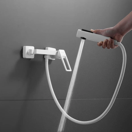 Гигиенический душ со смесителем Shevanik S6805C-1, белый