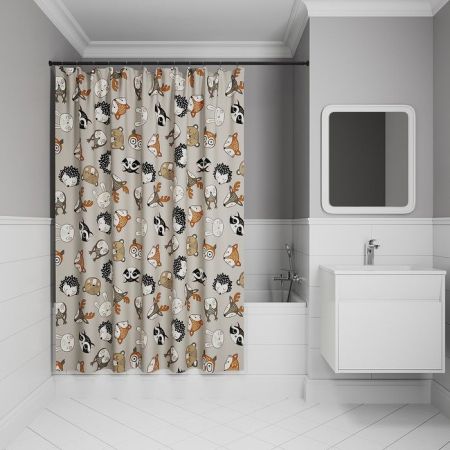 Штора для ванной IDDIS 200x180 см, Полиэстер (BA02P18i11), артикул BA02P18i11