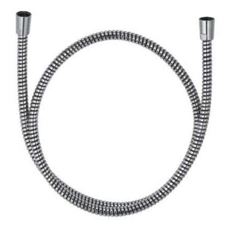 Шланг для душа, Kludi, LOGOflex, длина шланга, мм-1600, стандарт подвода воды-1/2", в пластиковой оболочке, с металлическим эффектом, с коническими гайками, цвет-хром, артикул 6105605-00