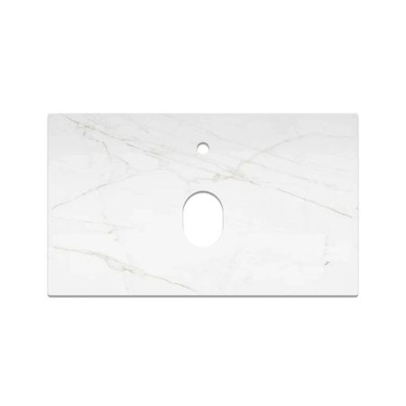 Столешница La Fenice Granite Gray Structural Terra 80 см, белая, артикул FNC-VS01-TER-80