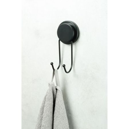 Двойной крючок для ванной FIXSEN MAGIC BLACK FX-45005A, черный, артикул FX-45005A