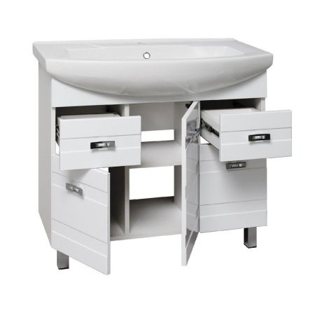 Тумба под раковину Runo Турин 75 4620750026660 Белая
